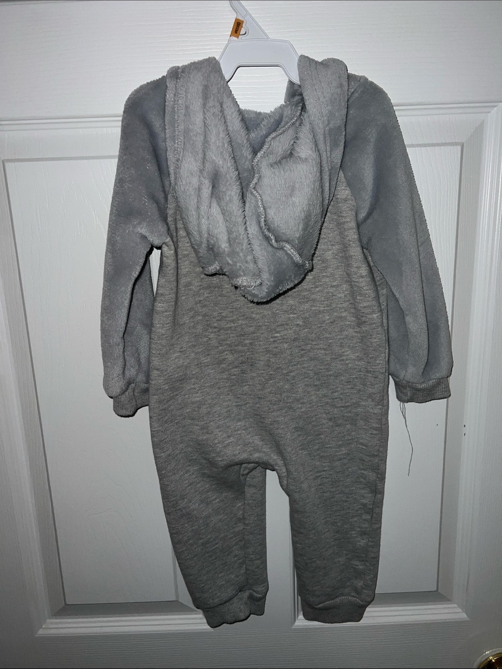 Disney Gray Mickey Mouse Fleece One-Piece Bodysuit - Picture 3 of 3